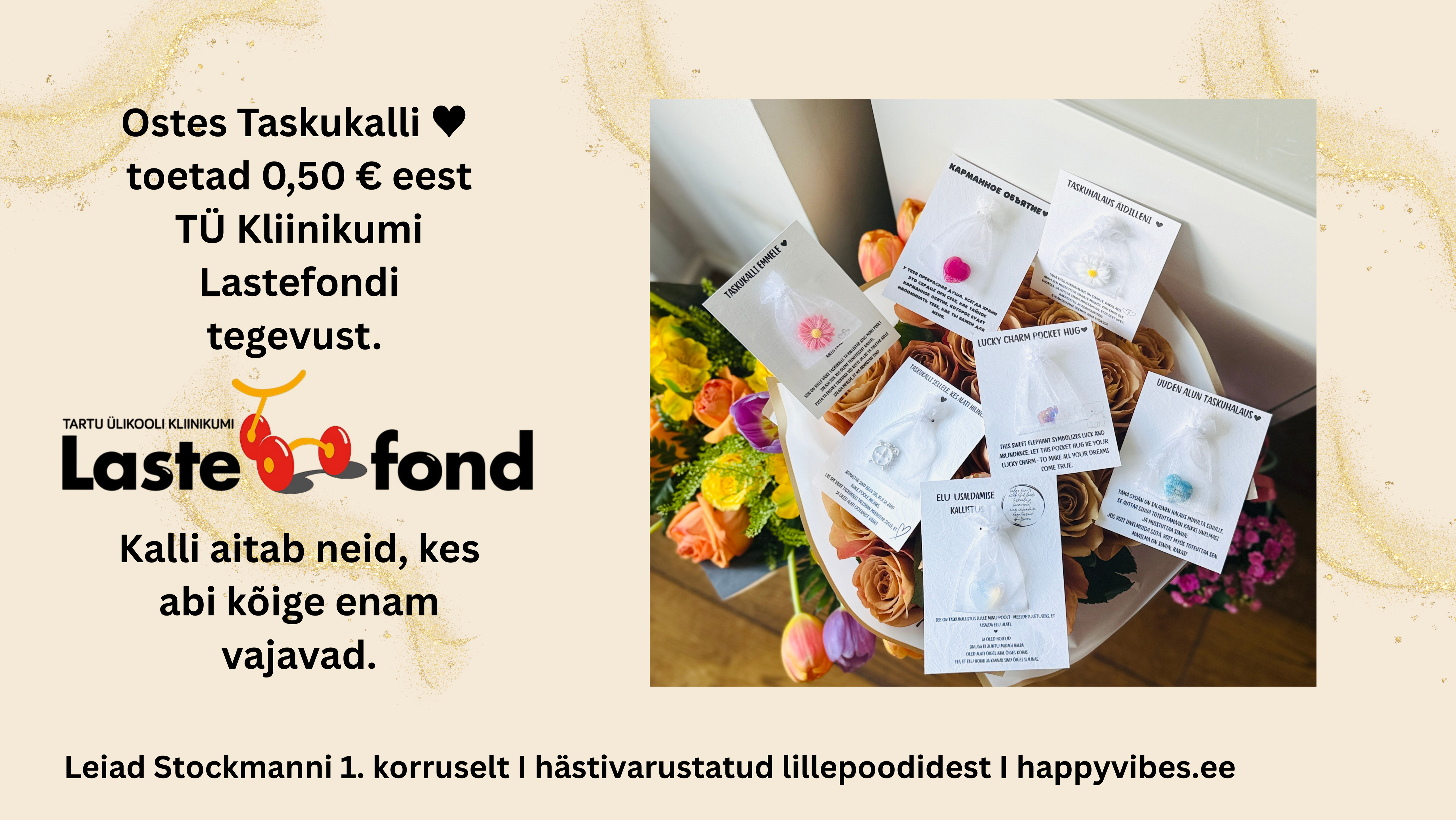 lastefond aitajad taskukallid happy vibes