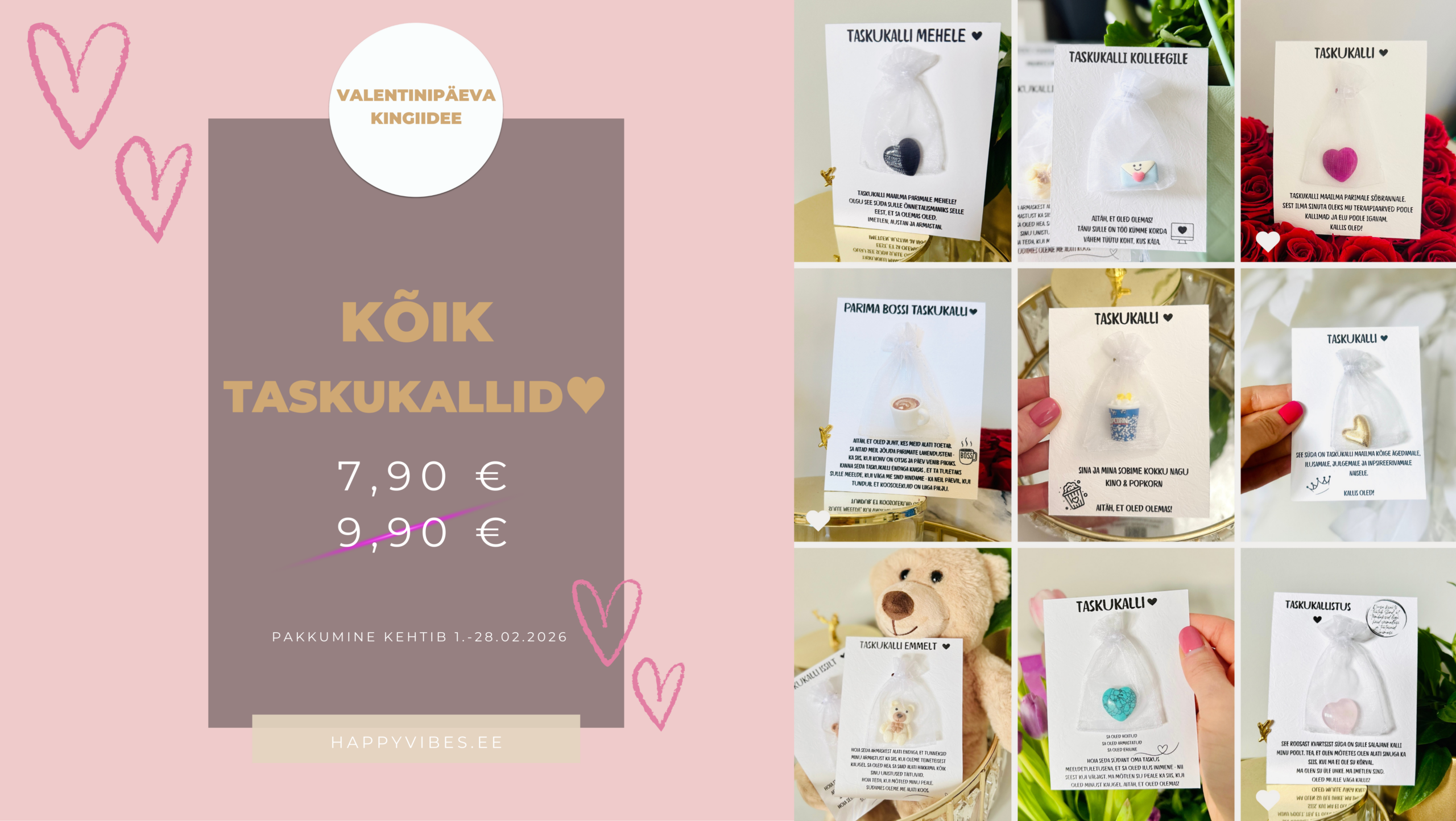 taskukallid soodus soodustus sõbrapäev